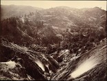 Devil's Canyon, Geysers, Looking Down, Carleton E. Watkins  American, Albumen silver print from glass negative
