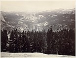 View from the Sentinel Dome, Yosemite, Carleton E. Watkins (American, 1829–1916), Albumen silver prints from glass negatives