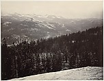 View from the Sentinel Dome, Yosemite, Carleton E. Watkins (American, 1829–1916), Albumen silver prints from glass negatives