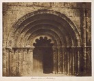 Portail milieu d'Aubeterre, Gustave Le Gray French, Salted paper print from paper negative