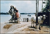 A Siva Image and a Cow, by the Ganges River, Calcutta, Raghubir Singh Indian, Chromogenic print