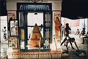 Wrestlers Exercise, Hanuman Shrine, Benares, Uttar Pradesh, Raghubir Singh Indian, Chromogenic print