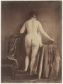 [Standing Female Nude], Julien Vallou de Villeneuve  French, Salted paper print from paper negative