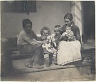 [Frances Crowell with Unidentified Boy, Katie, James, and Frances Crowell], Thomas Eakins  American, Platinum print