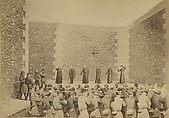 Exécution des otages, prison de la Roquette, le 24 mai 1871, Ernest Eugène Appert  French, Albumen silver print from glass negative