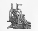 [Assemblage of Pipes], Bernd Becher (German, 1931–2007), Gelatin silver prints with graphite