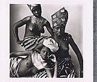 Three Dahomey Girls, One Reclining, Irving Penn  American, Platinum-palladium print