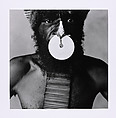 Tribesman with Nose Disc, New Guinea, Irving Penn  American, Gelatin silver print