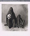 Two Women in Black with Bread, Morocco, Irving Penn  American, Platinum-palladium print