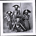 Woman with Three Tribesmen, New Guinea, Irving Penn  American, Gelatin silver print