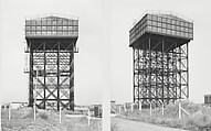 Watertower, 2 Views, Liverpool, Great Britain, Bernd and Hilla Becher (German, active 1959–2007), Gelatin silver prints