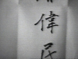 William Wegman in Chinese, William Wegman  American, Single-channel digital video, transferred from Sony CV 1/2-inch video tape, black-and-white, sound, 37 sec.