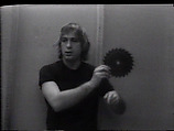Saw Movies, William Wegman American, Single-channel digital video, transferred from Sony AV 3600 1/2-inch video tape, black-and-white, sound, 1 min., 25 sec.