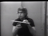 Cocktail Waiter, William Wegman American, Single-channel digital video, transferred from Sony AV 3600 1/2-inch video tape, black-and-white, sound, 41 sec.