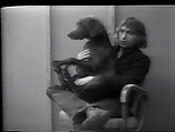 New & Used Car Salesman, William Wegman American, Single-channel digital video, transferred from Sony AV 3600 1/2-inch video tape, black-and-white, sound, 1 min., 32 sec.