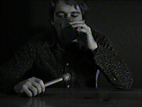 Loves Water, William Wegman American, Single-channel digital video, transferred from Panasonic 1/2-inch video tape, black-and-white, sound, 43 sec.