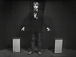 Stereo System, William Wegman  American, Single-channel digital video, transferred from Panasonic 1/2-inch video tape, black-and-white, sound, 1 min., 32 sec.