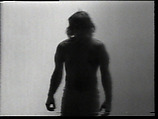 Muscles, William Wegman  American, Single-channel digital video, transferred from Sony CV 1/2-inch video tape, black-and-white, sound, 34 sec.