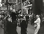 Street Speaker, 42nd Street, New York City, Benn Mitchell  American, Gelatin silver print