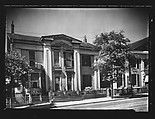 [Greek Revival House with Broken Pediment Above Full-Height Entry Porch, South End, Boston, Massachusetts], Walker Evans  American, Film negative