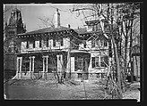 [Italianate Revival House with Paired Columns in Entry Porch, Cambridge, Massachusetts], Walker Evans  American, Film negative