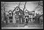 [Gothic Revival House with Trefoil Window in Center Gable, Cambridge, Massachusetts], Walker Evans  American, Film negative