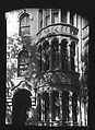 [Detail of Doorway and Two-Story Bay Windows of Italianate Revival Town House, South End, Boston, Massachusetts], Walker Evans  American, Film negative