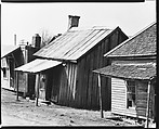 [Row of Wooden Houses, Mississippi], Walker Evans  American, Film negative