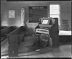 [Church Interior with Pump Organ, Alabama], Walker Evans  American, Film negative