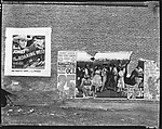 [Movie and Minstrel Show Posters on Brick Wall, Demopolis, Alabama], Walker Evans  American, Film negative