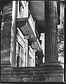[Oblique View of Bracketwork on Belle Grove Façade Through Columns, White Castle, Louisiana], Walker Evans  American, Film negative