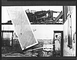 [Copy of Newspaper File Photograph: Wrecked Pool Room, Probably Havana], Walker Evans  American, Film negative