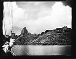 [South Seas: Rock Formations and Mountain Range, with Cressida Rigging in Foreground], Walker Evans (American, St. Louis, Missouri 1903–1975 New Haven, Connecticut), Film negative