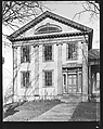 [Greek Revival House with Half-Lunette Window in Full-Façade Gable, Cherry Valley, New York], Walker Evans  American, Glass negative