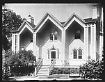 [Gothic Revival House with Three Gables, Nyack, New York], Walker Evans  American, Glass negative