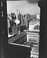 [Cityscape with West 31st Street Buildings and Smokestacks, From High Elevation, New York City], Walker Evans  American, Glass negative