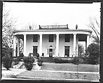 [Greek Revival House with Ionic Capitals and Rounded Roof Corners, Macon, Georgia], Walker Evans (American, St. Louis, Missouri 1903–1975 New Haven, Connecticut), Film negative