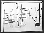 [Reproduction of Painting of Ships' Masts, Possibly by Ben Shahn], Walker Evans (American, St. Louis, Missouri 1903–1975 New Haven, Connecticut), Film negative