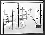 [Reproduction of Painting of Ships' Masts, Possibly by Ben Shahn], Walker Evans (American, St. Louis, Missouri 1903–1975 New Haven, Connecticut), Film negative