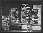 [Lunchroom Window on the Bowery, People's Restaurant, New York City], Walker Evans (American, St. Louis, Missouri 1903–1975 New Haven, Connecticut), Film negative