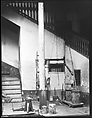 [Courtyard with Brooms, Trashcans, and Rear Stairwell, Havana], Walker Evans (American, St. Louis, Missouri 1903–1975 New Haven, Connecticut), Film negative