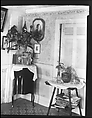 [Interior Showing Cactus Plant and Family Photographs on Mantle and Wall in De Luze House, Truro, Massachusetts], Walker Evans (American, St. Louis, Missouri 1903–1975 New Haven, Connecticut), Film negative