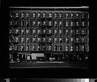 [Apartment Building Façades and Horse-Drawn Carriage on Sixth Avenue, New York City], Walker Evans  American, Film negative