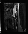[Walker Evans's Darkroom at 92 Fifth Avenue with Chair, Hat, and Sheet Holders on Rack, New York City], Walker Evans  American, Film negative