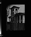 [Converted Italianate Revival House Behind Fence, Wrecking Company Near Tuscaloosa, Alabama], Walker Evans  American, Film negative