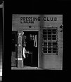 [Star Pressing Club Laundry with Hanging Clothes in Doorway, Vicksburg, Mississippi], Walker Evans  American, Film negative