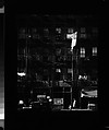 [Apartment Building with Ground Floor Shops and Parked Cars in Front, 41-43 Carmine Street, New York City], Walker Evans  American, Film negative