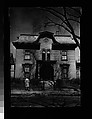 [Italianate Revival House with Man on Sidewalk, Possibly John Brooks Wheelwright, Cambridge, Massachusetts], Walker Evans  American, Film negative