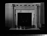 [Fireplace with Swag and Column Reliefs], Walker Evans  American, Film negative