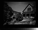 [Two Gothic Revival Houses, South Boston, Massachusetts], Walker Evans  American, Film negative